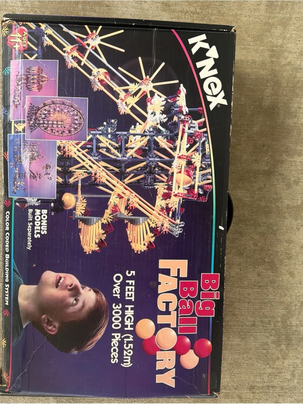 K’NEX Big Ball Factory 63045 Huge Parts Lot With Manuals